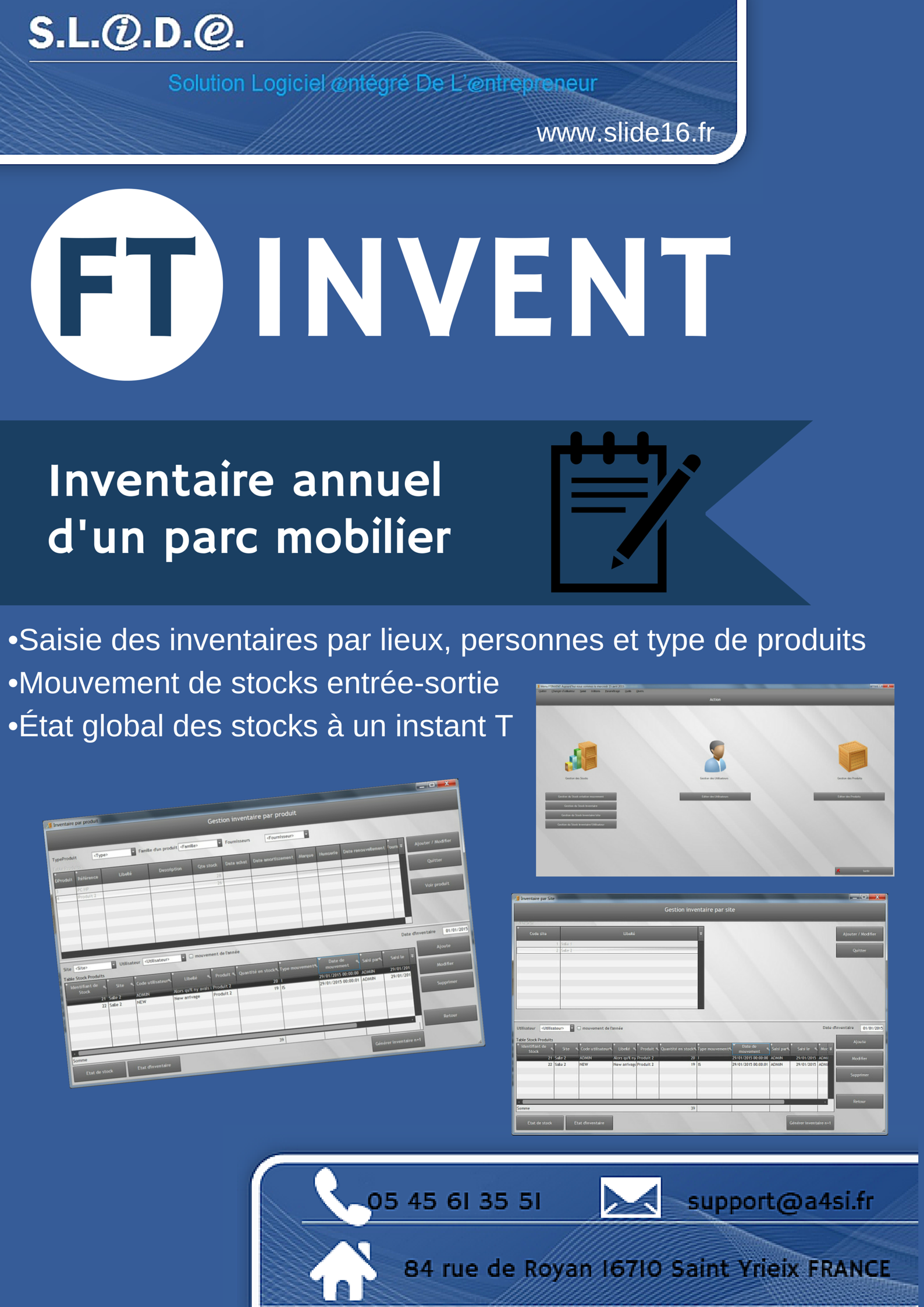 Logiciel d’inventaire d’un parc mobilier FTINVENT